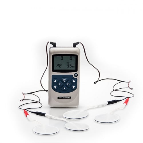 iStim Ev-820 Two-Channel Tens Machine with 8 of Electrodes for Pain Management, Back Pain and Rehabilitation Nerve Stimulator Japanese Gel Made in